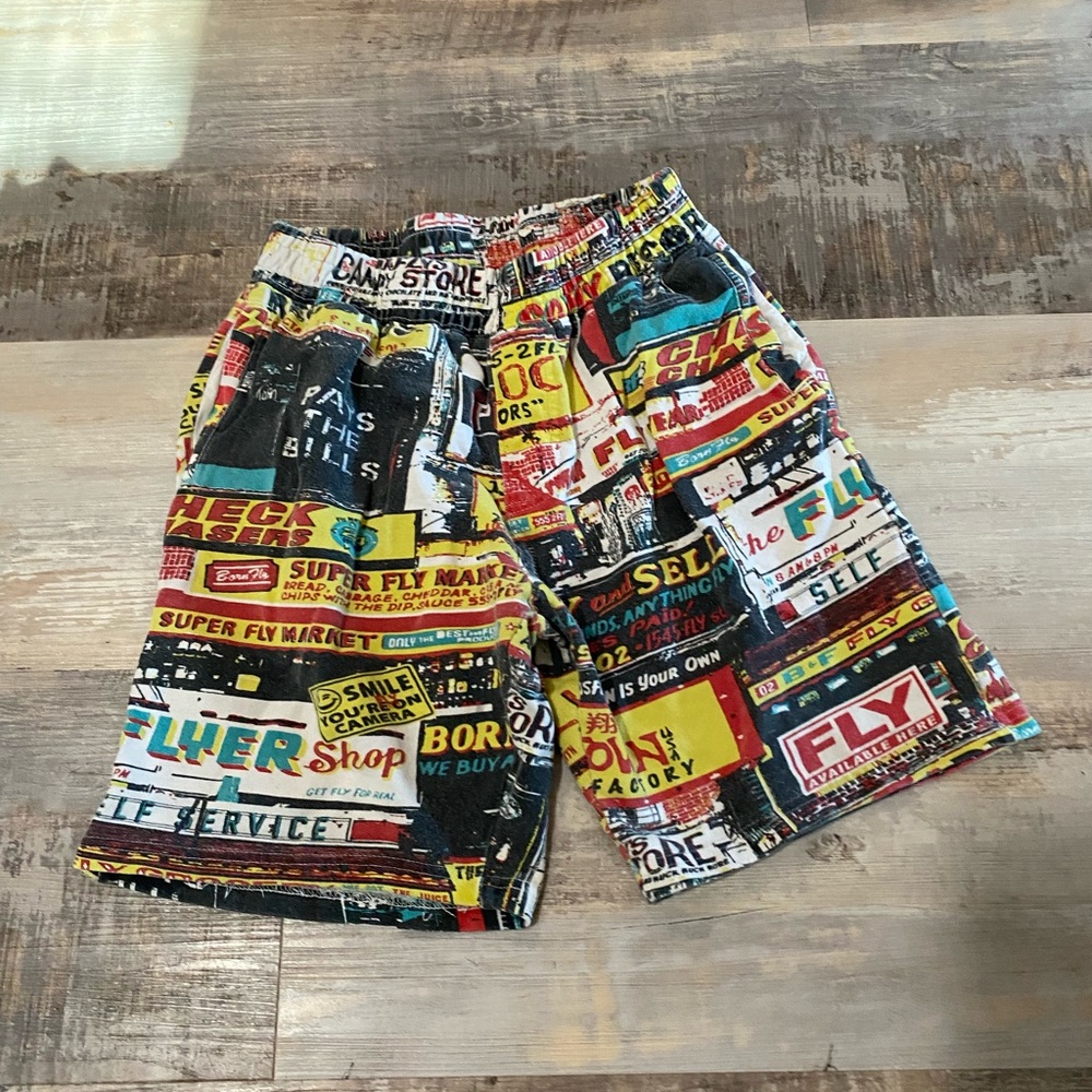 Born Fly boys Colorful Graphic Print Shorts